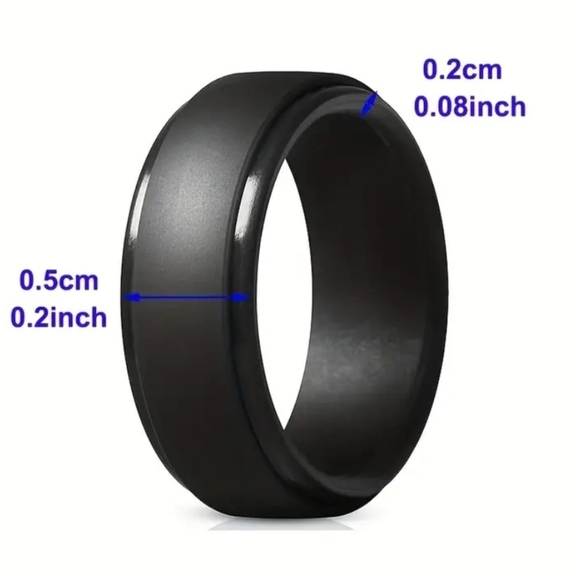 Men's Silicone Ring For Outdoor Sports Ring - Picture 5 of 5